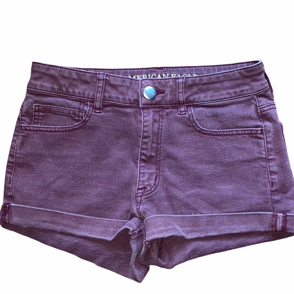 American Eagle Outfitters Pants - AE High Rise Shorts Red size 4 American Eagle